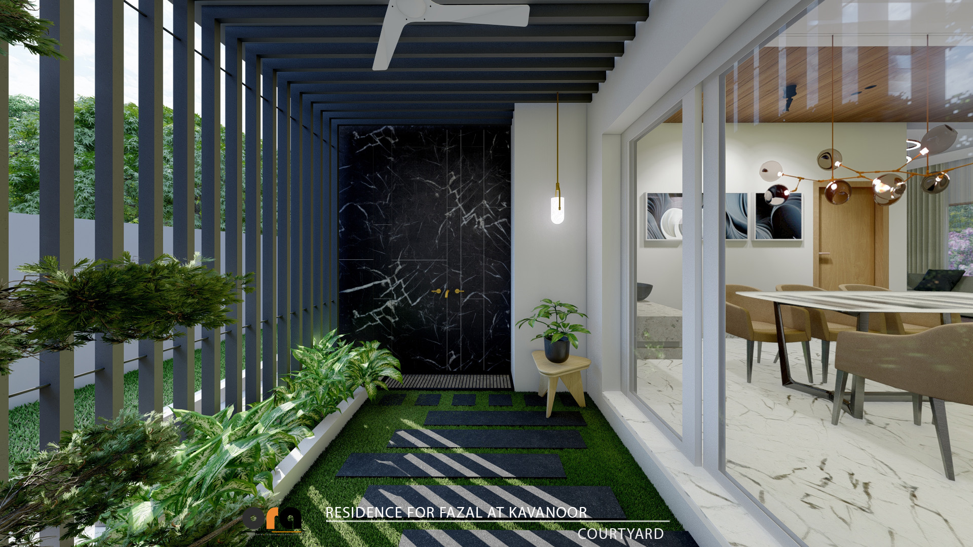 Residence for Fazal — Courtyard
