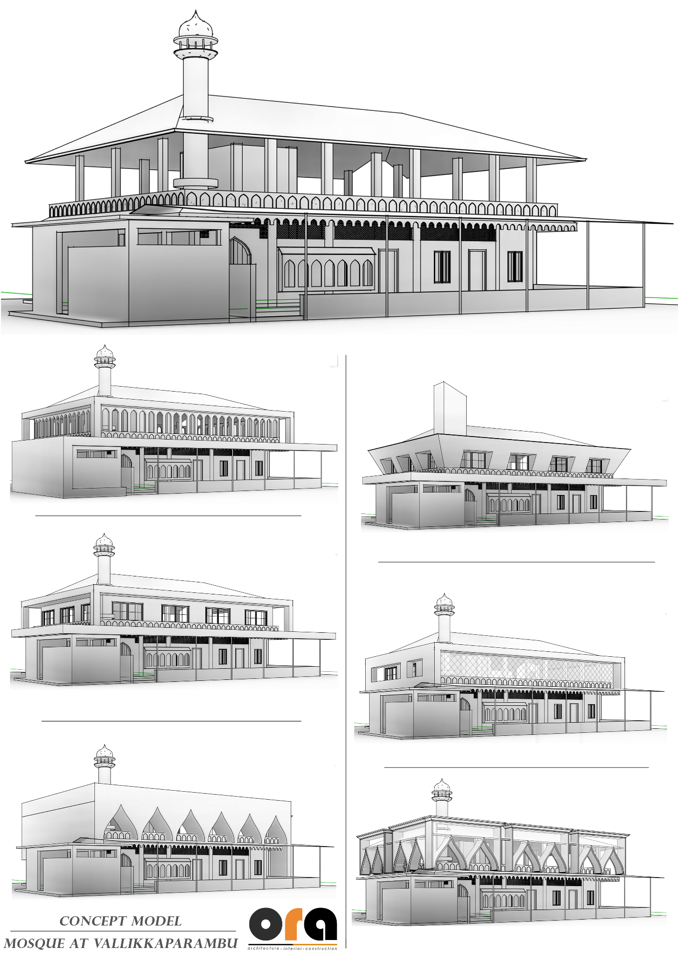 Mosque at Vallikkaparambu — Concept Model