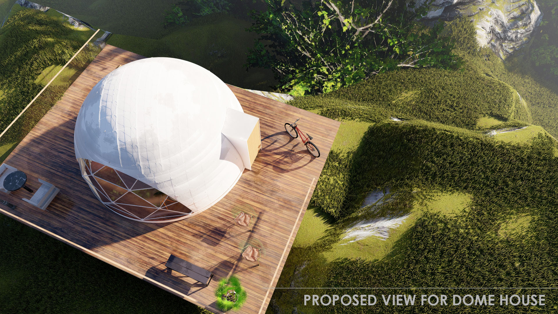 Dome House — Aerial Deck
